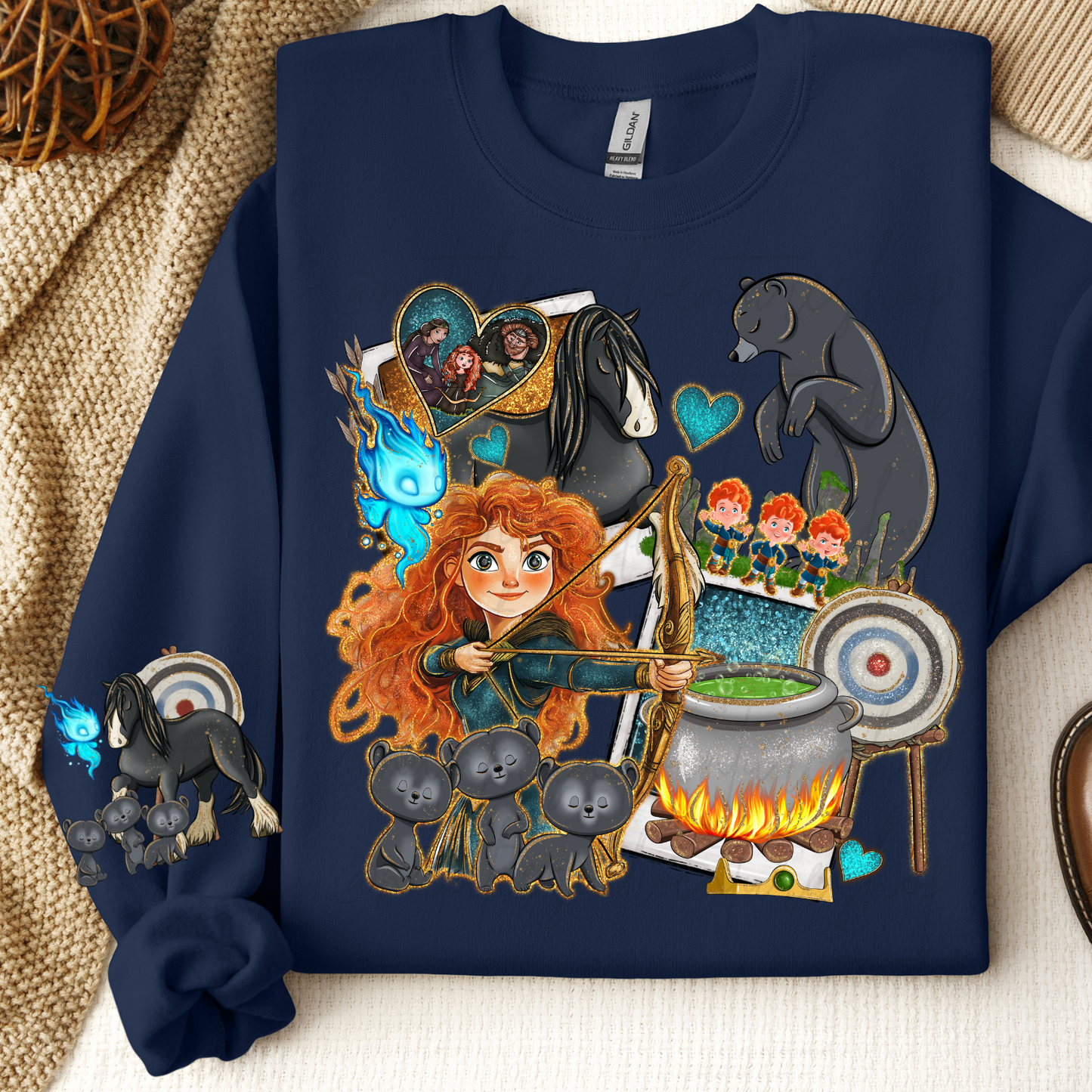 *Pre-Order* Scottish Princess Cartoon Crewneck