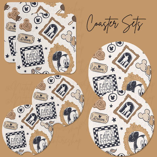 *Pre-Order* Neutral Mouse Coaster Sets