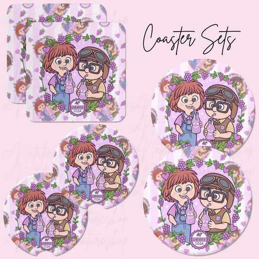 *Pre-Order* Grape Soda Club Coaster Sets