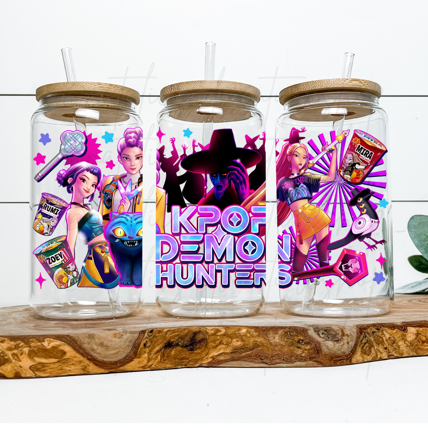 *Pre-Order* KP Demon Hunters 16oz Glass Can
