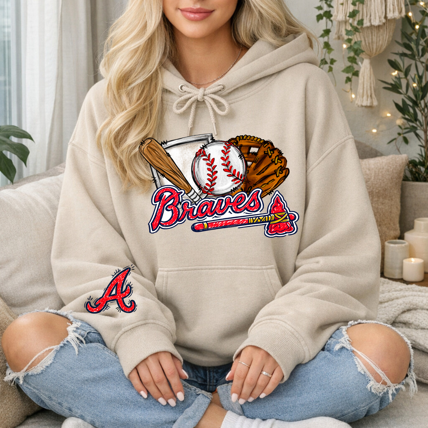 *Pre-Order* ATLBraves Doodle Hoodie/Crewneck