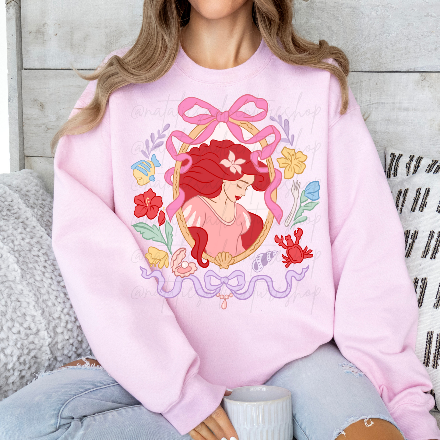 *Pre-Order* Mermaid Portrait Princess Crewneck