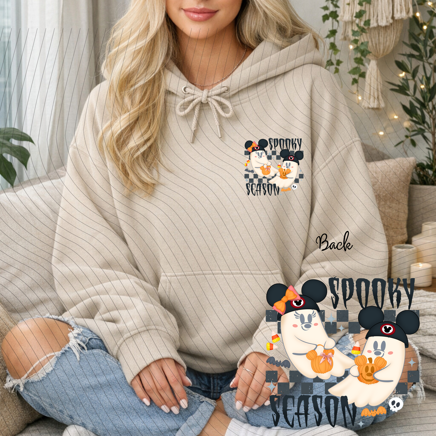*Pre-Order*Spooky Season Ghost Hoodie/Crewneck
