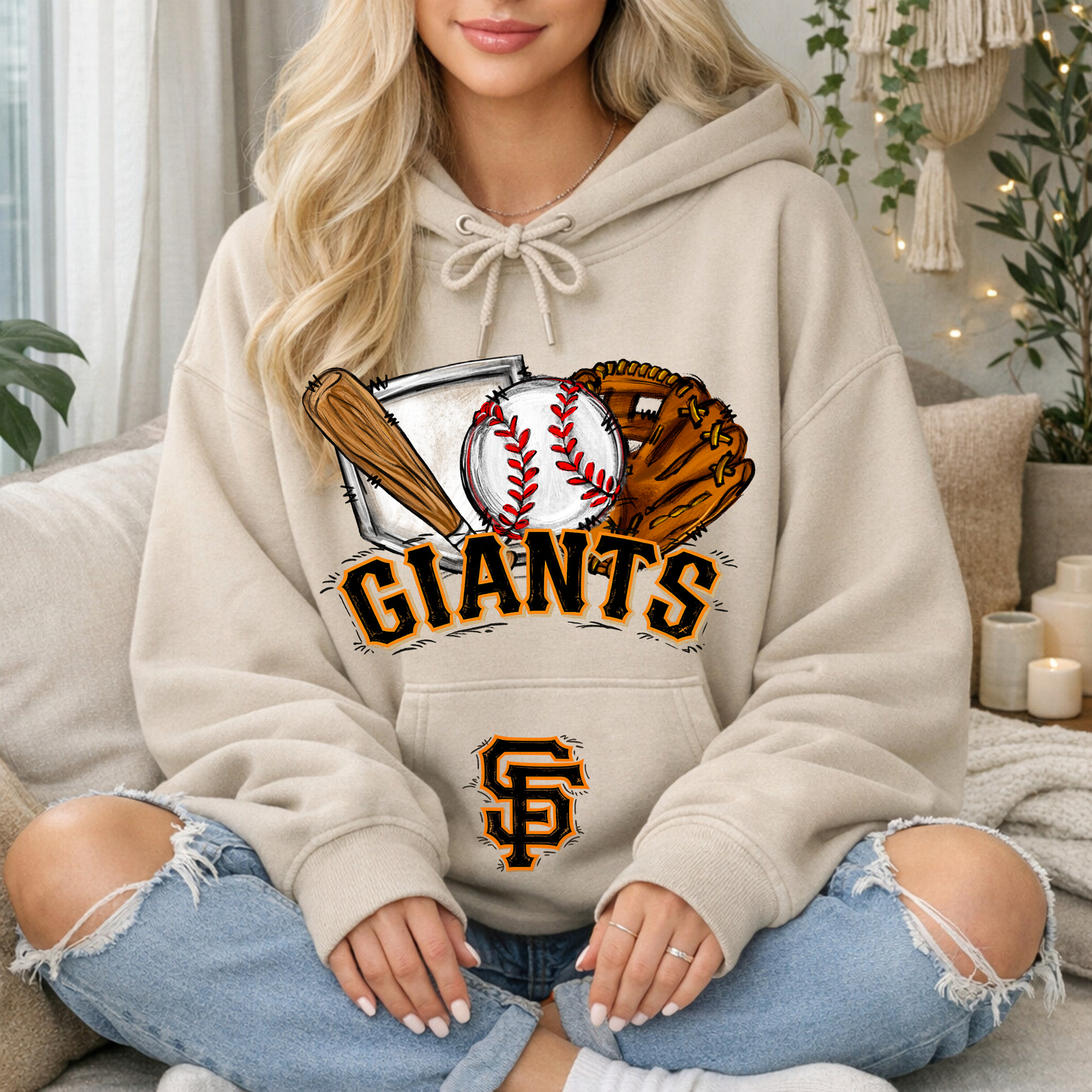 *Pre-Order* Doodle SFGiants Hoodie/Crewneck