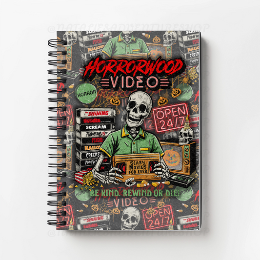 *Pre-Order* HorrorWood Movies Notebook 120 pages