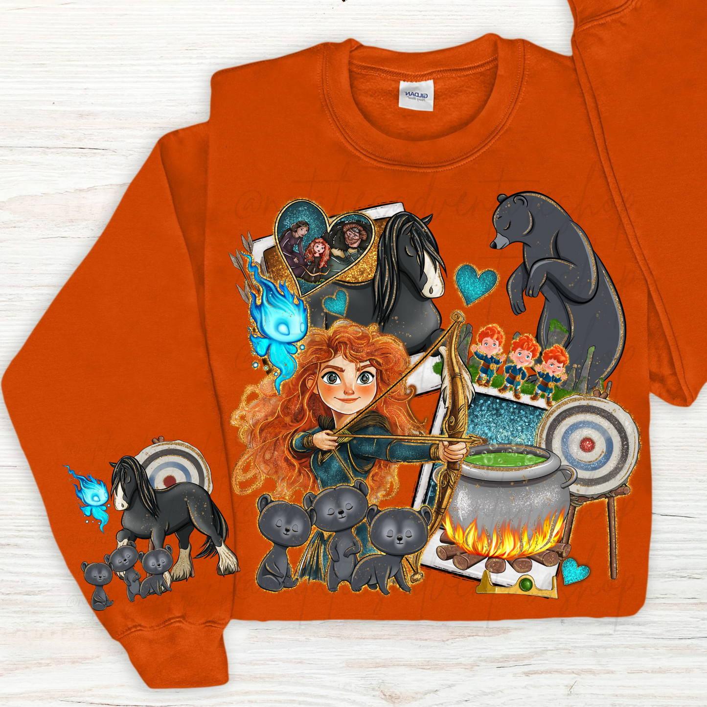 *Pre-Order* Scottish Princess Cartoon Crewneck