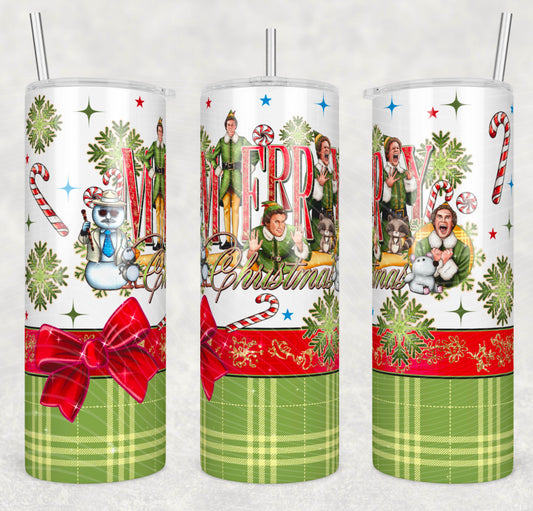 *Pre-Order* Merry Elfmas 20oz Stainless Steel Tumbler