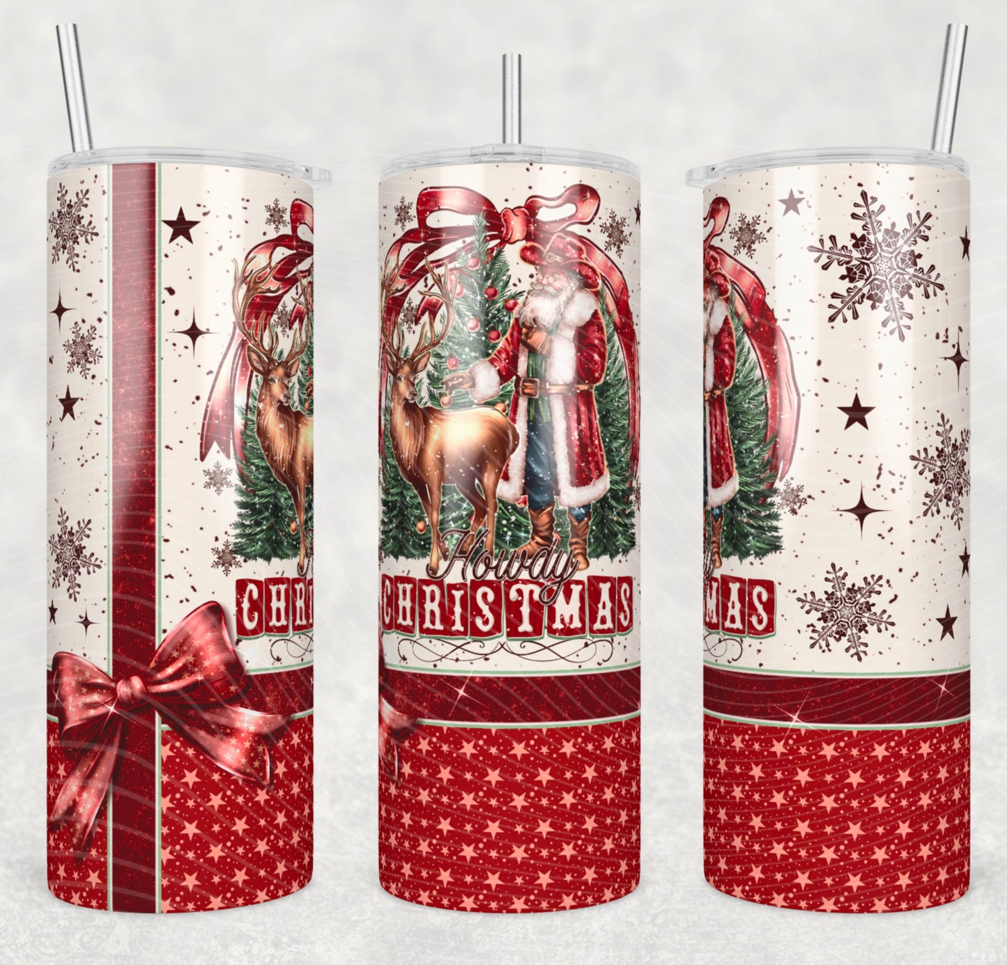 *Pre-Order* Howdy Christmas 20oz Stainless Steel Tumbler