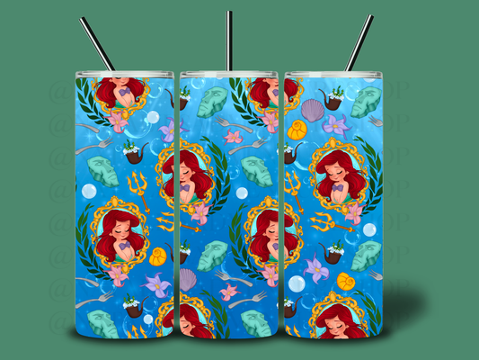 *Pre-Order* Baby Mermaid 20oz Stainless Steel Tumbler