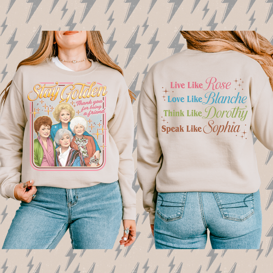 *Pre-Order* Stay Golden Crewneck