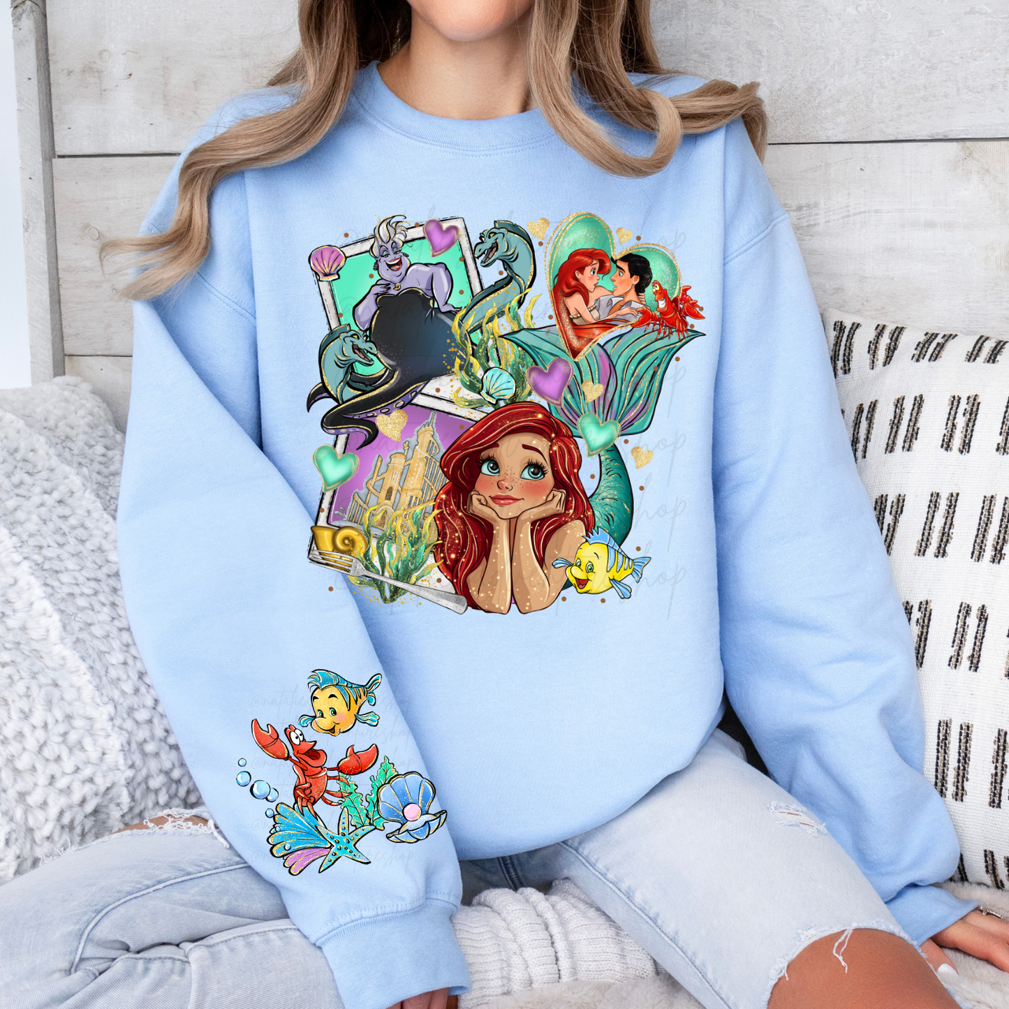 *Pre-Order* Mermaid Princess Cartoon Crewneck