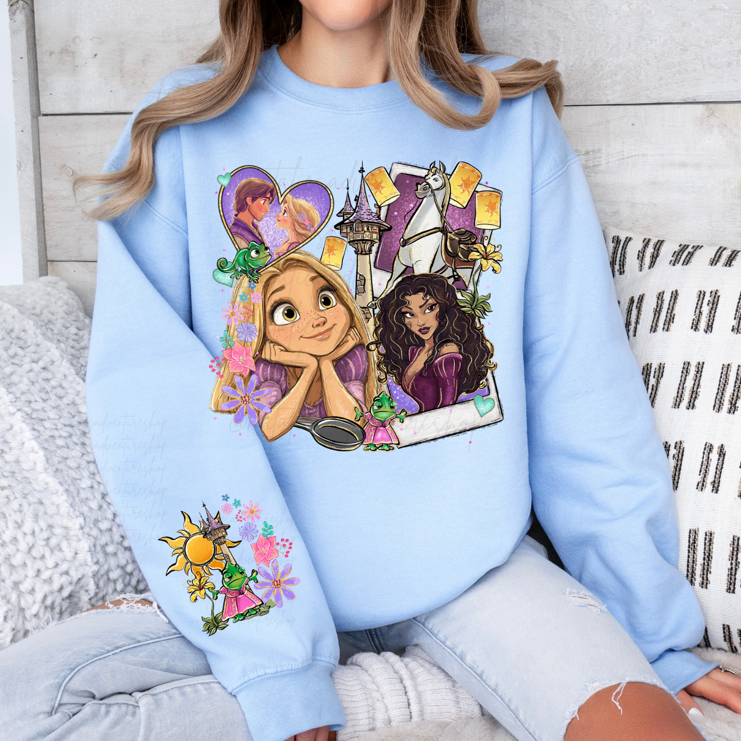 *Pre-Order* Punzie Princess Cartoon Crewneck