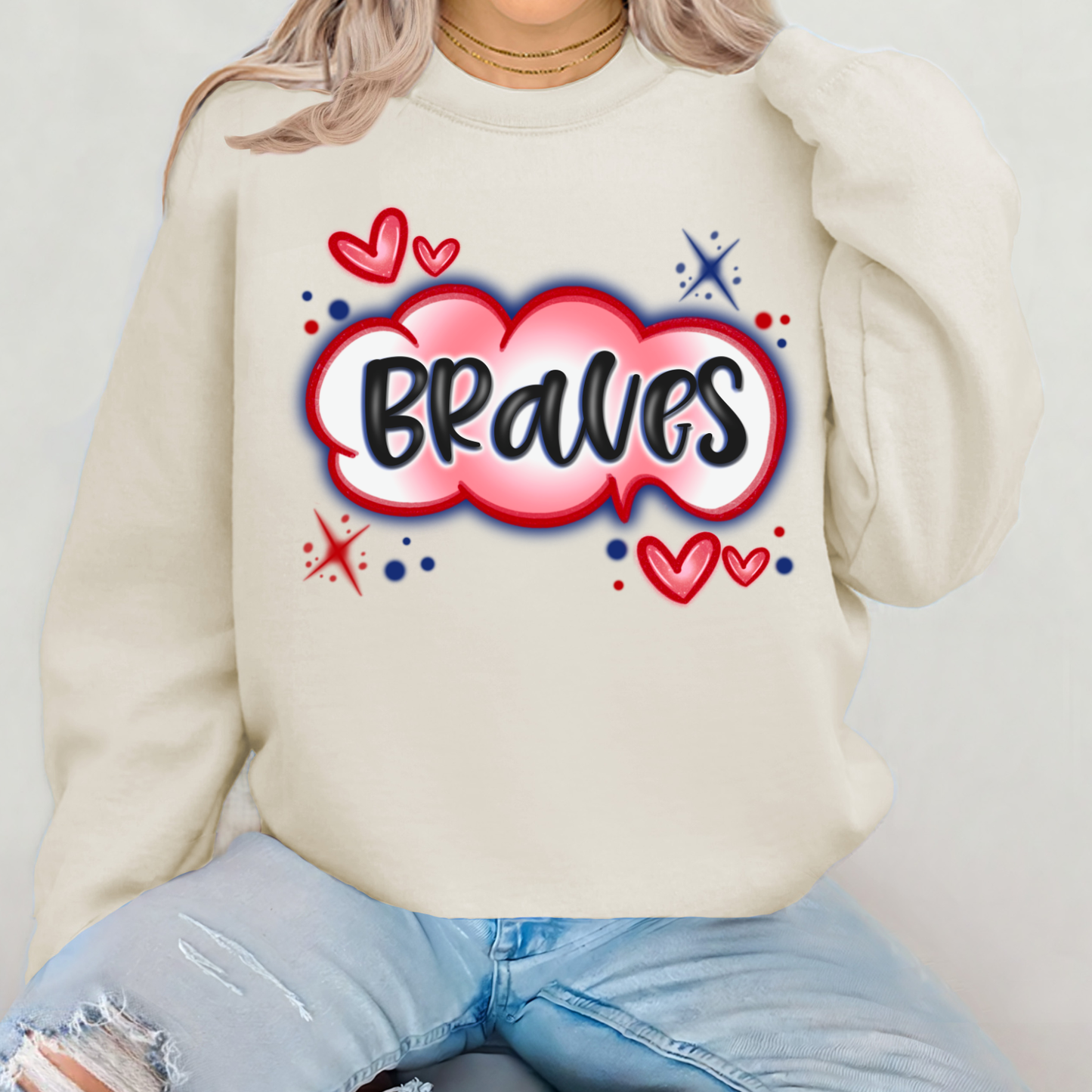 *Pre-Order* ATLBrave Airbrush Hoodie/Crewneck