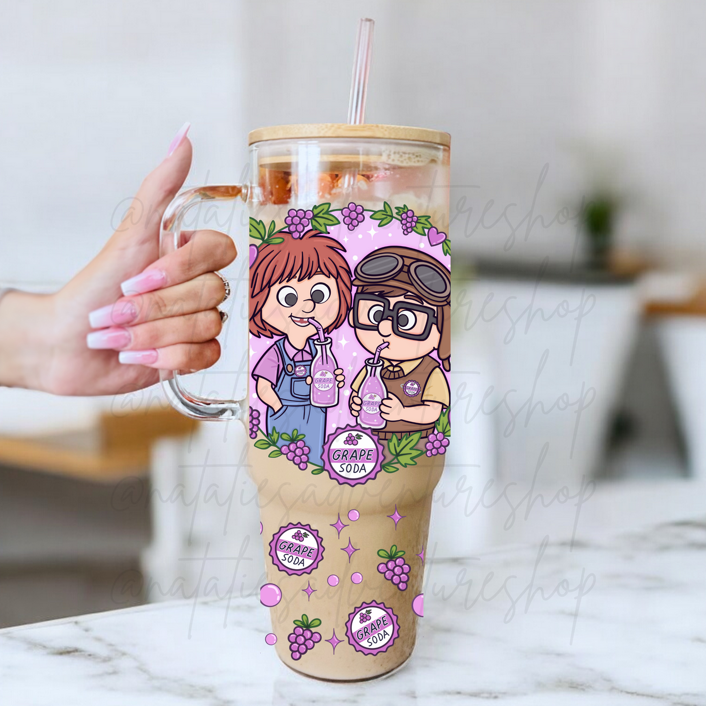 *Pre-Order* Grape Soda Club 40oz Glass Tumbler