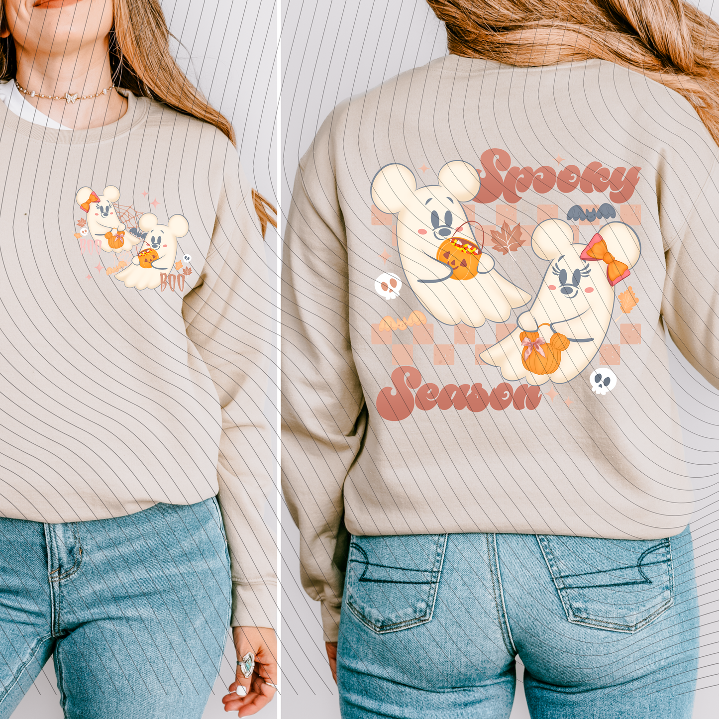 *Pre-Order* Pink Spooky Season Hoodie/Crewneck