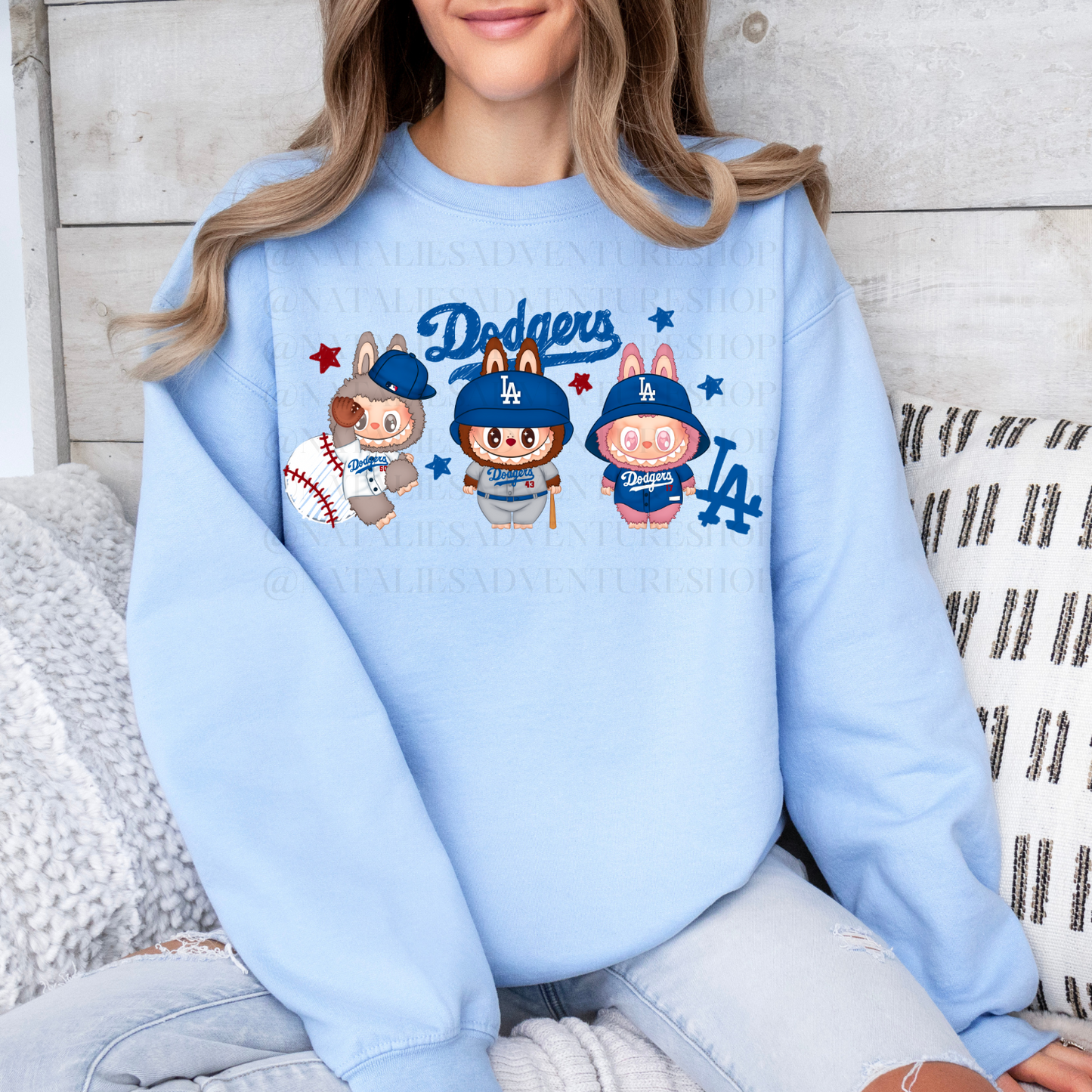 *Pre-Order* LA DODG Bubu Baseball Crewneck