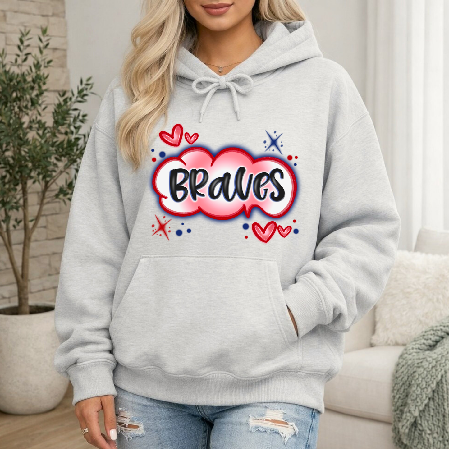 *Pre-Order* ATLBrave Airbrush Hoodie/Crewneck