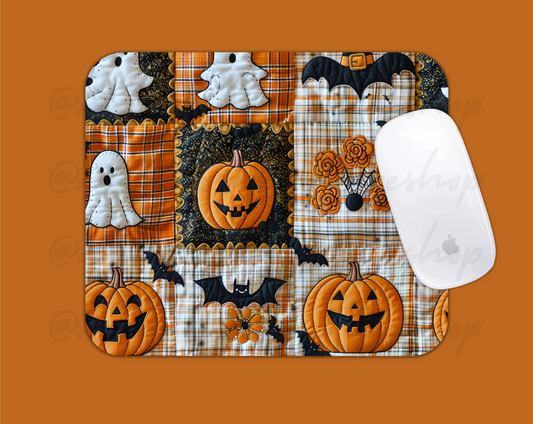 *Pre-Order* Halloween Faux Patchwork Mousepad