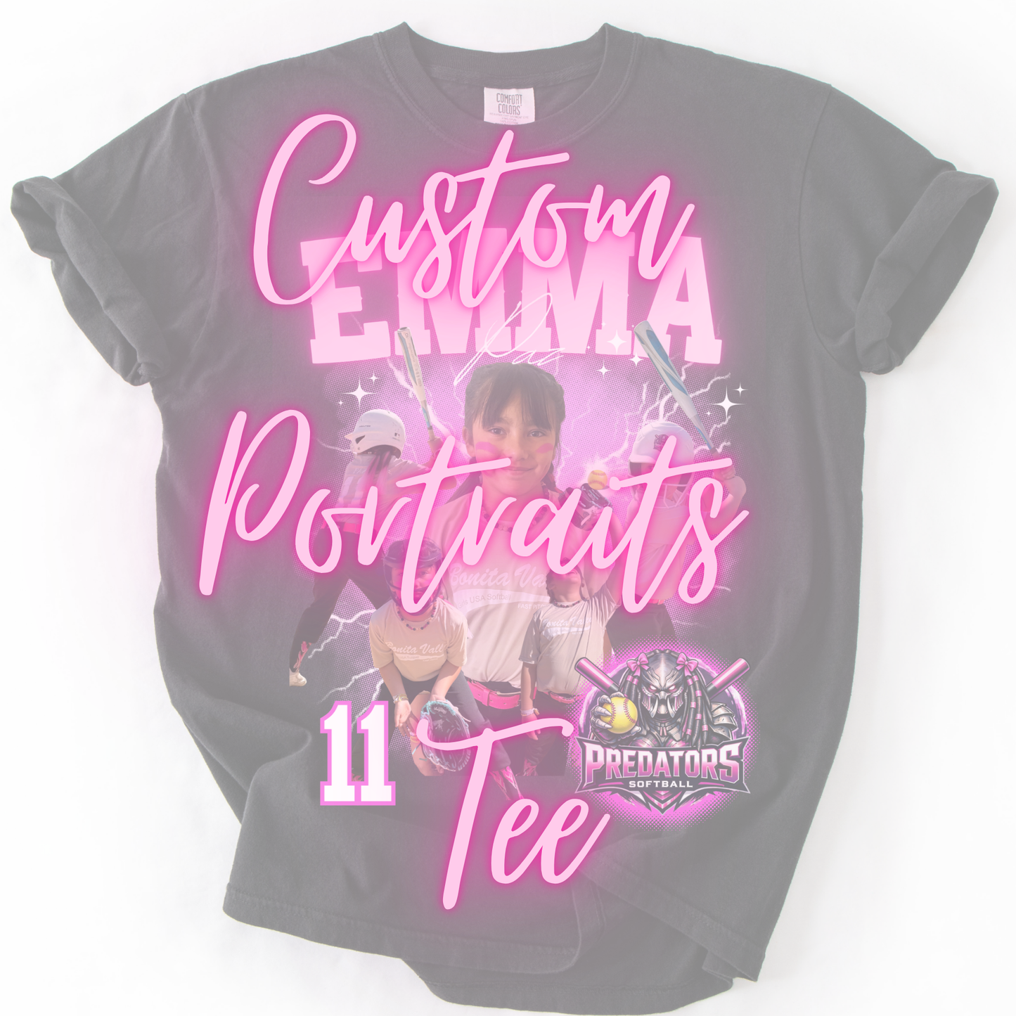 *Pre-Order* CUSTOM PORTRAITS RETRO T-Shirt (Comfort Colors)