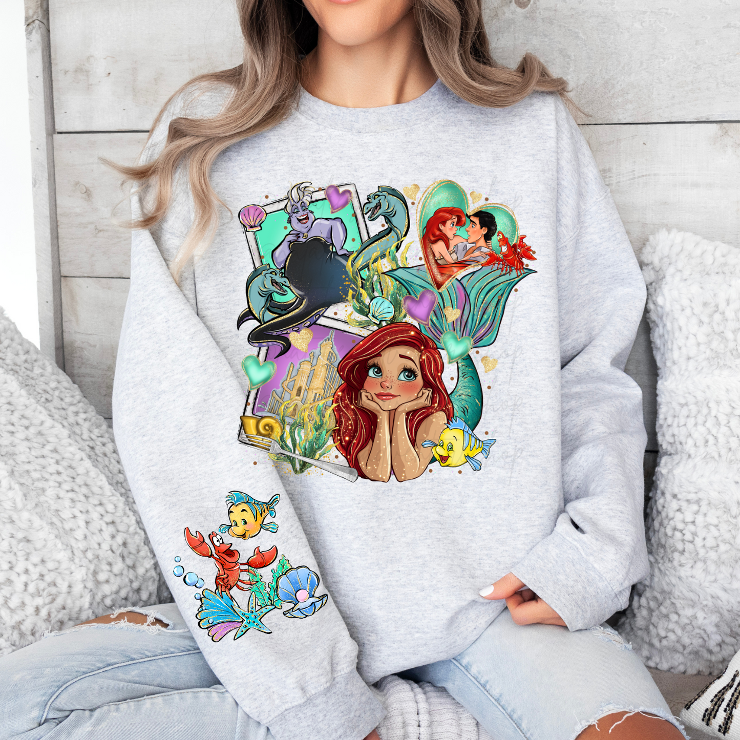 *Pre-Order* Mermaid Princess Cartoon Crewneck