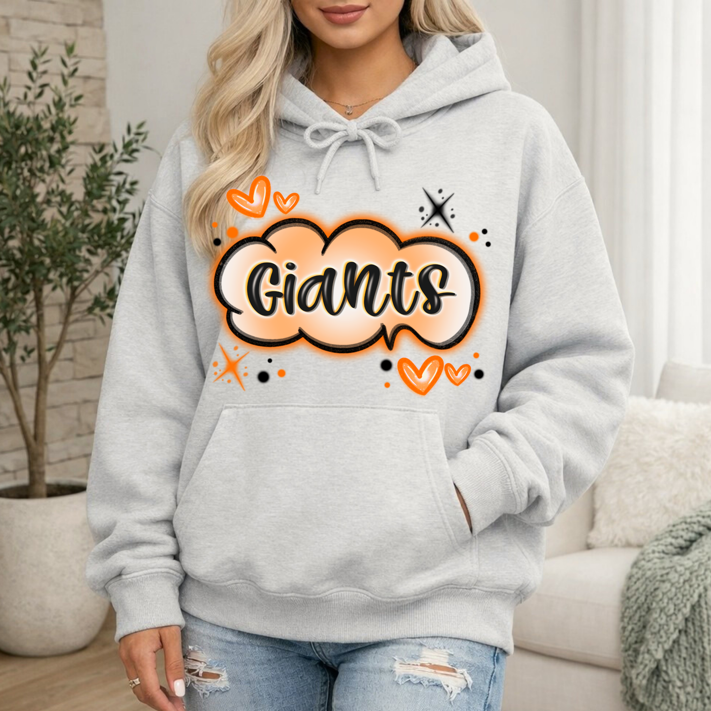 *Pre-Order* SFGiants Airbrush Hoodie/Crewneck