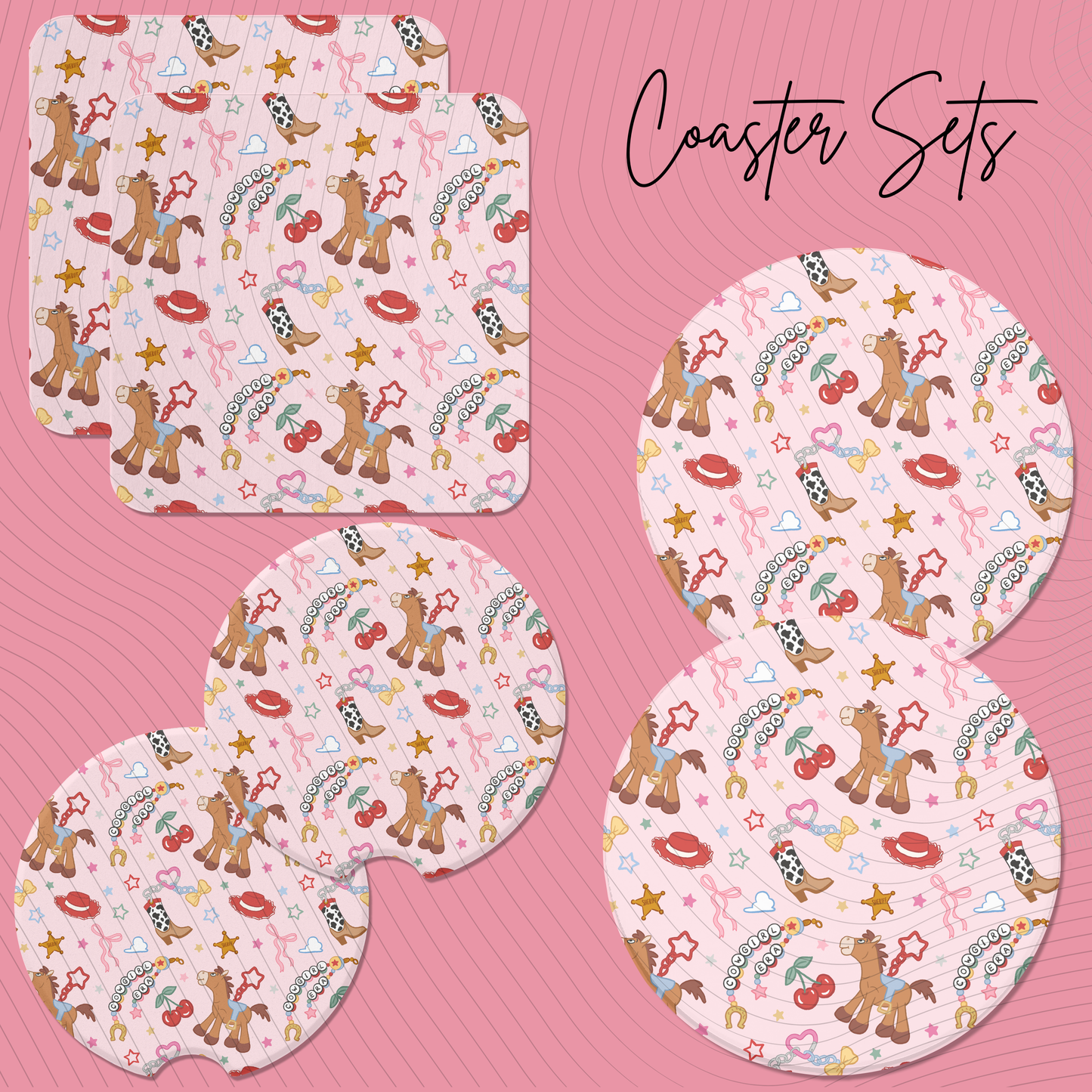*Pre-Order* Cowgirl Charms Coaster Sets