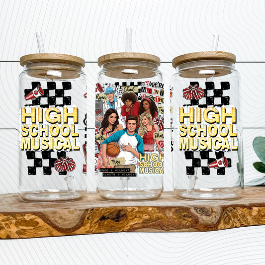 *Pre-Order* High School Mus 16oz Glass Can