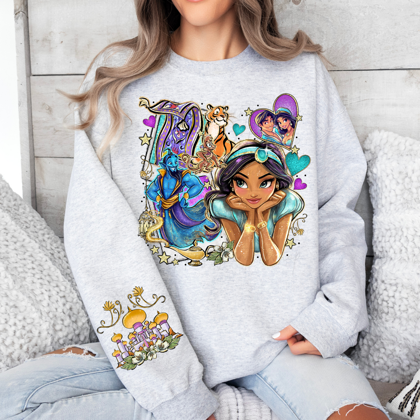 *Pre-Order* Arabian Princess Cartoon Crewneck