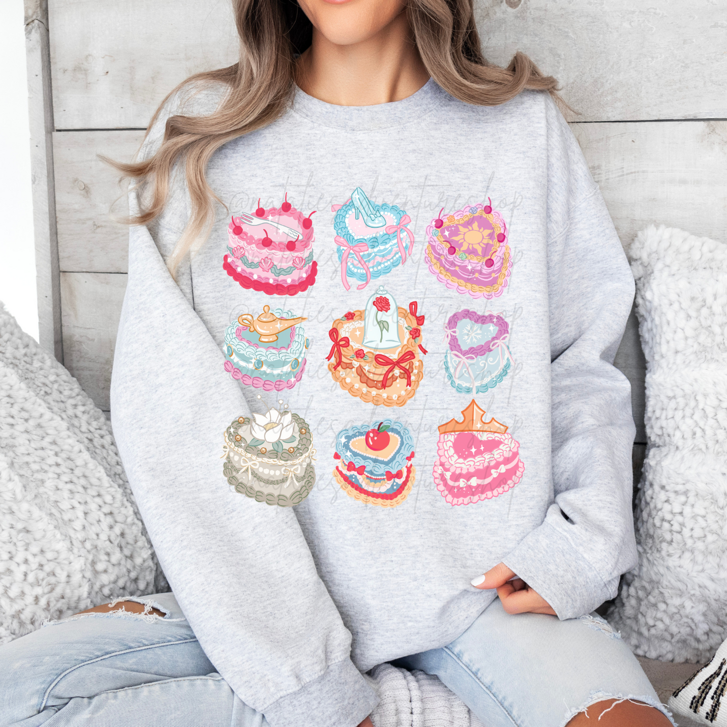 *Pre-Order* Princess Cakes Cartoon Crewneck