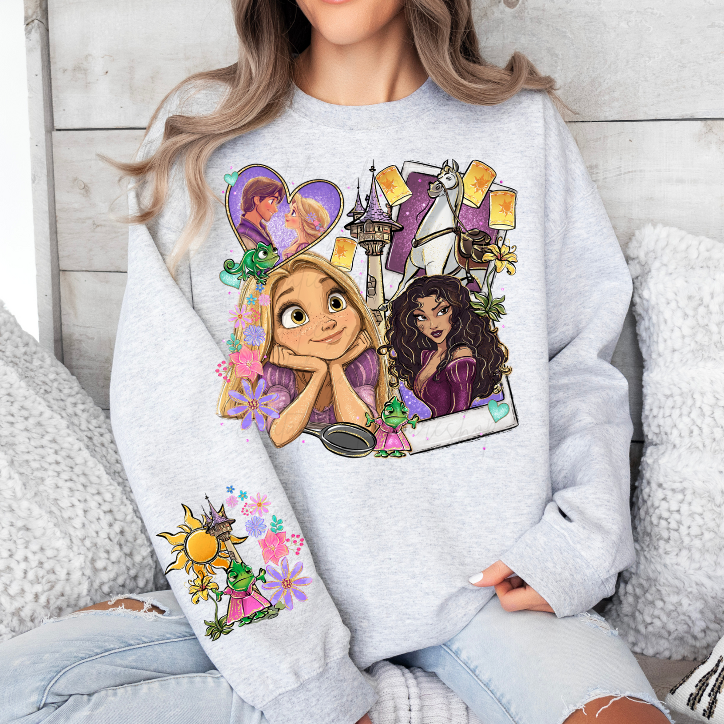 *Pre-Order* Punzie Princess Cartoon Crewneck