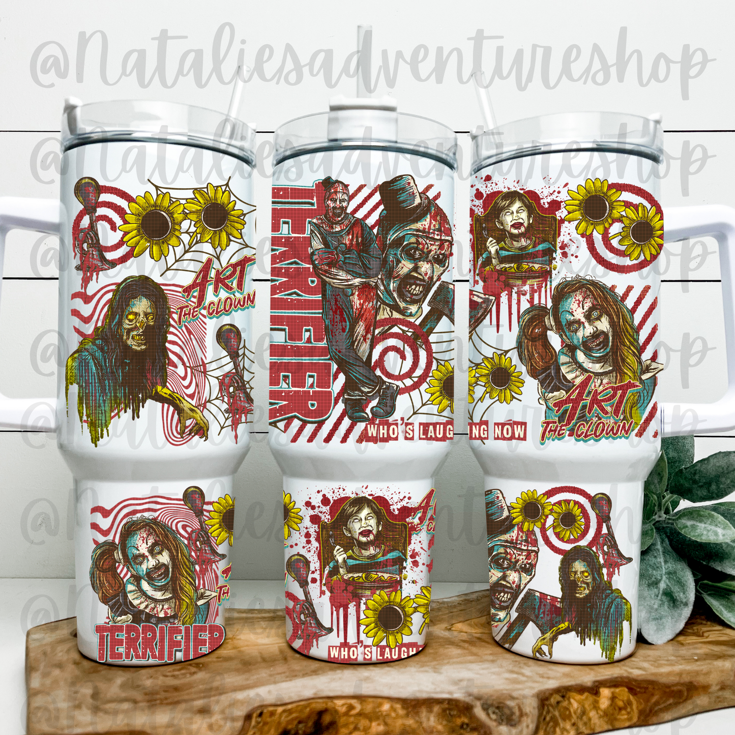 *Pre-Order* Retro Art Horror 40oz Quencher
