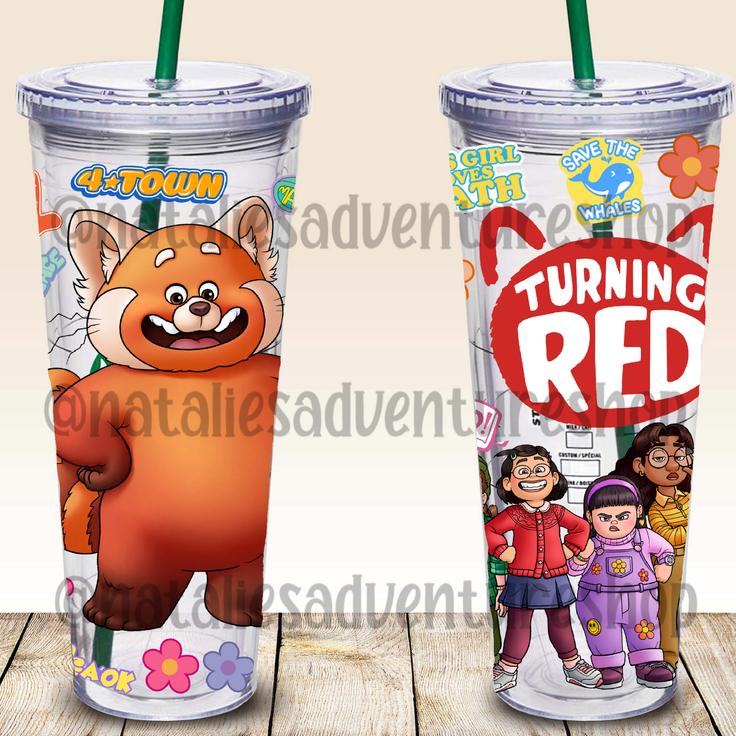 *Pre-Order* Turning Red 24oz Snowglobe Tumbler