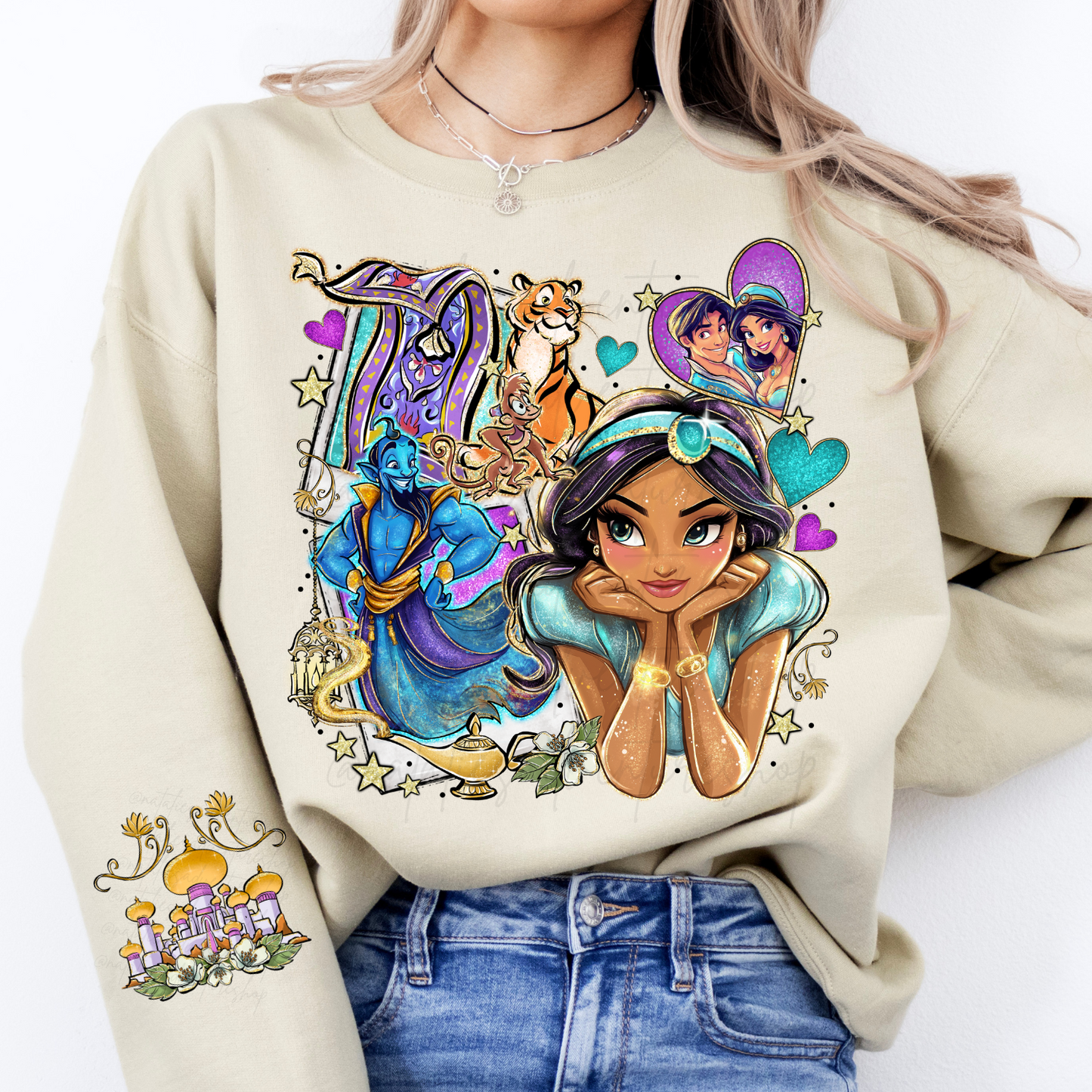 *Pre-Order* Arabian Princess Cartoon Crewneck