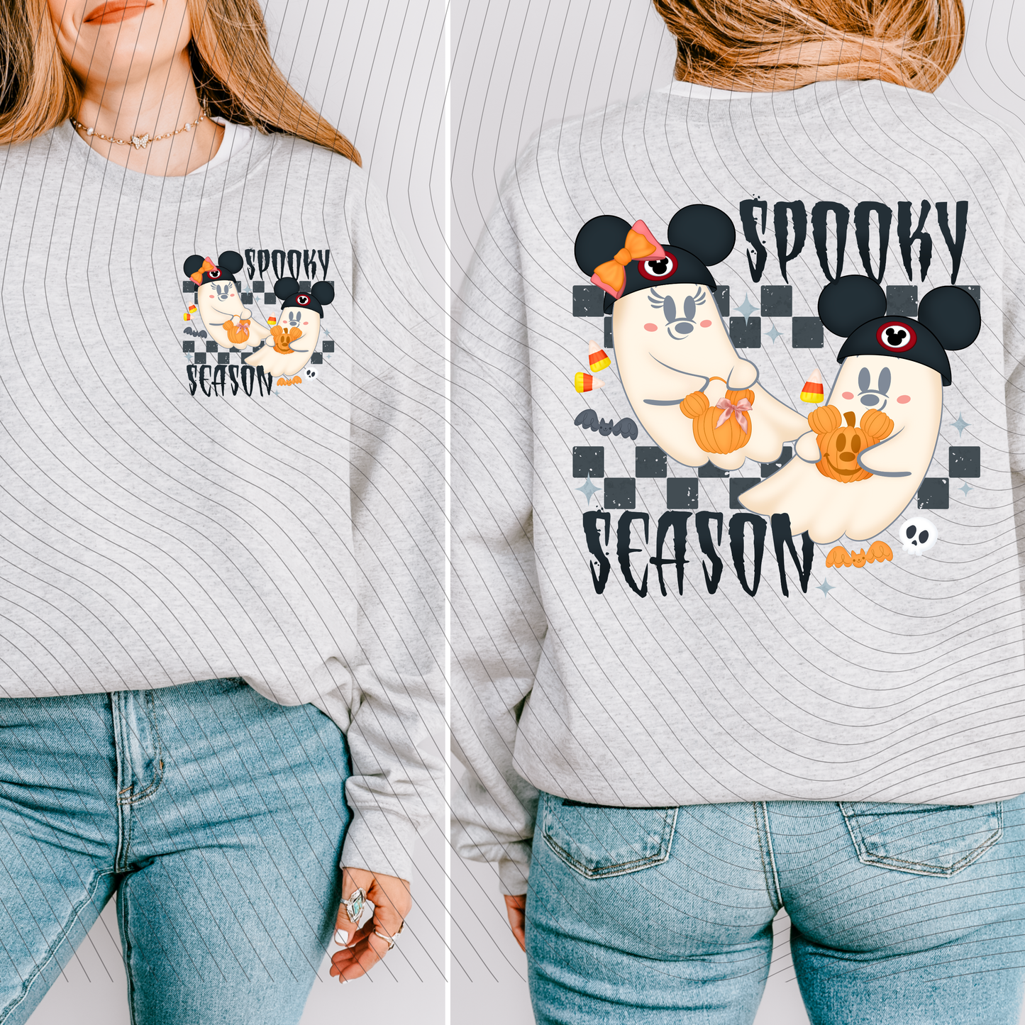 *Pre-Order*Spooky Season Ghost Hoodie/Crewneck