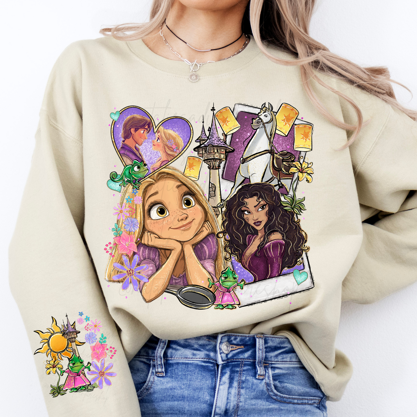 *Pre-Order* Punzie Princess Cartoon Crewneck