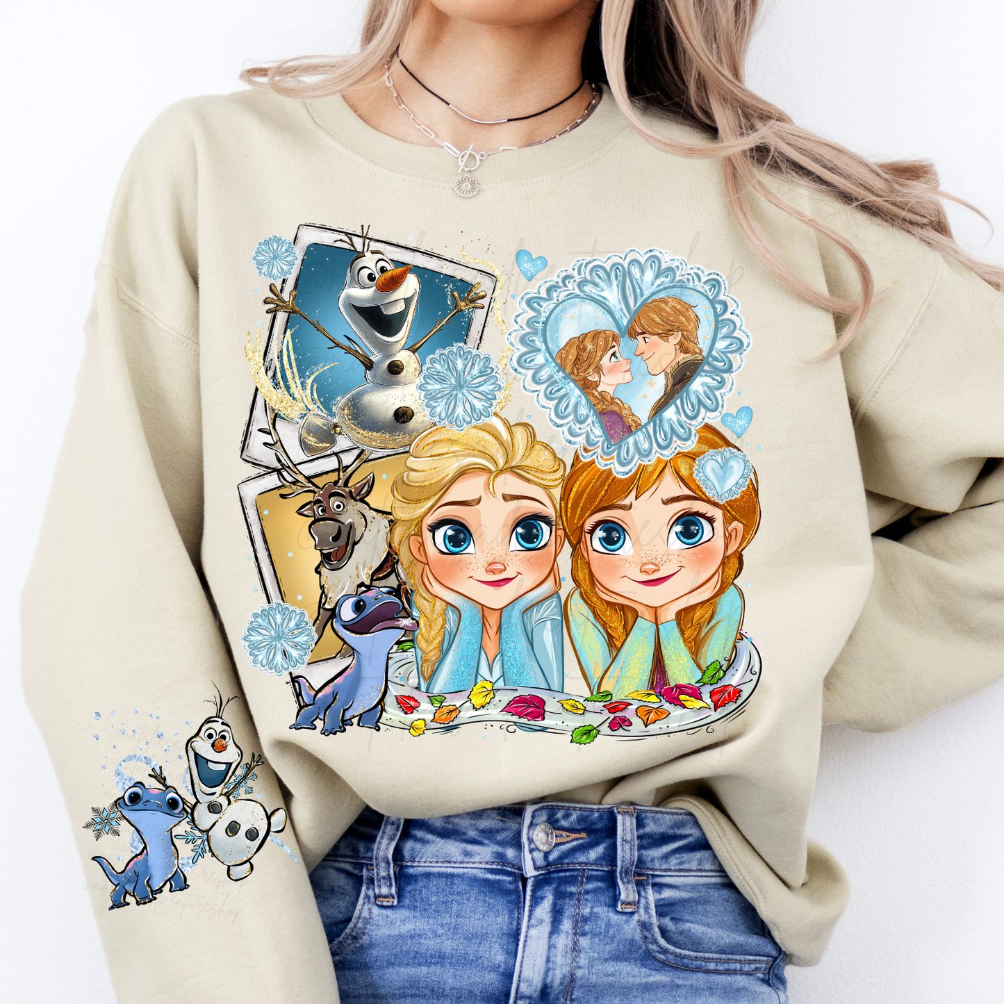 *Pre-Order* Frozen Sisters Princess Cartoon Crewneck