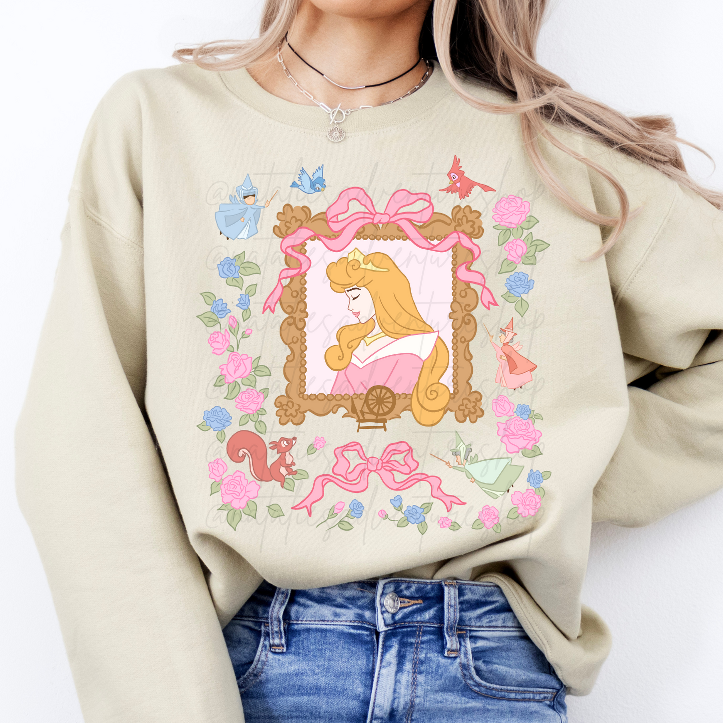 *Pre-Order* Briar Rose Princess Portrait Crewneck