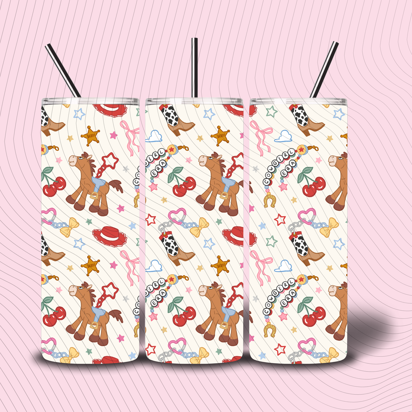 *Pre-Order* Cowgirl Charms 20oz Stainless Steel Tumbler