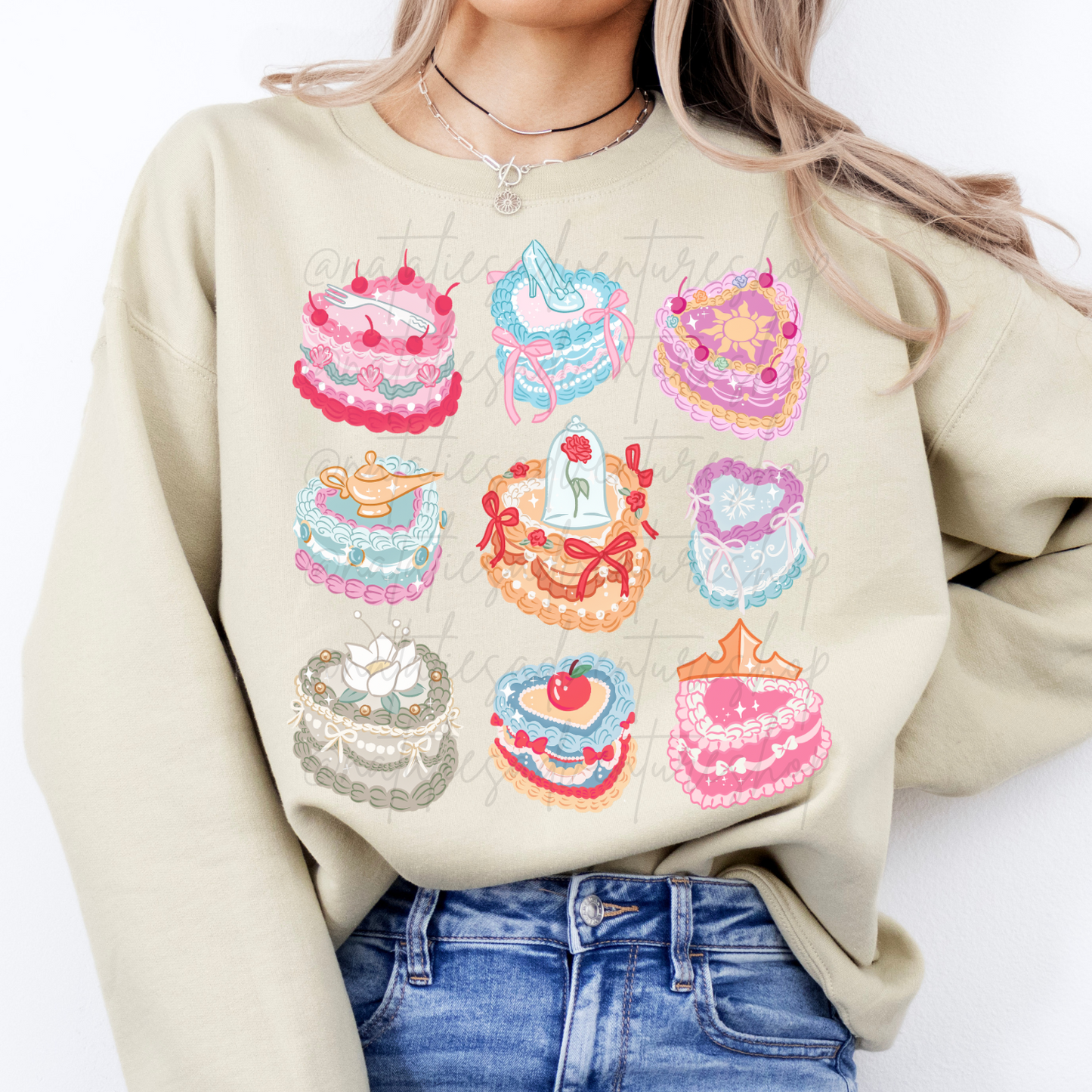 *Pre-Order* Princess Cakes Cartoon Crewneck