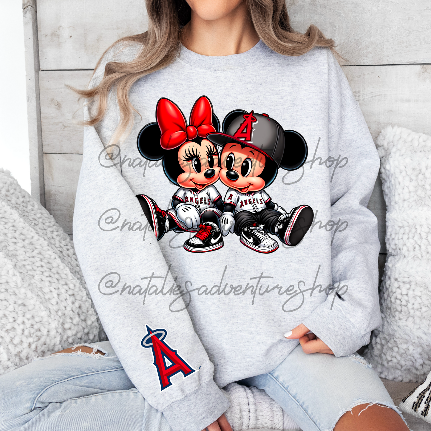 *Pre-Order* Sports Mouse Crewnecks (Angels & Mets)