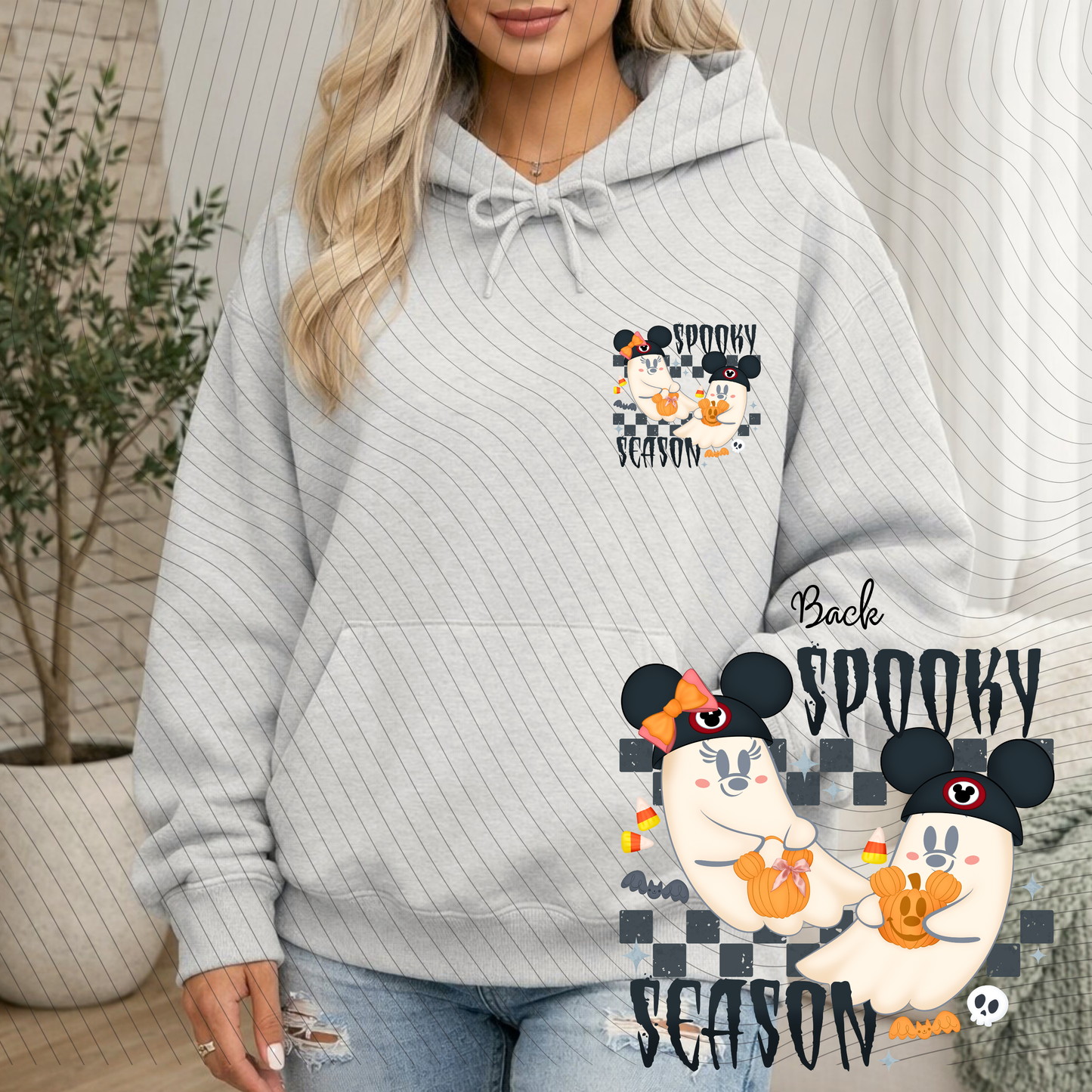 *Pre-Order*Spooky Season Ghost Hoodie/Crewneck