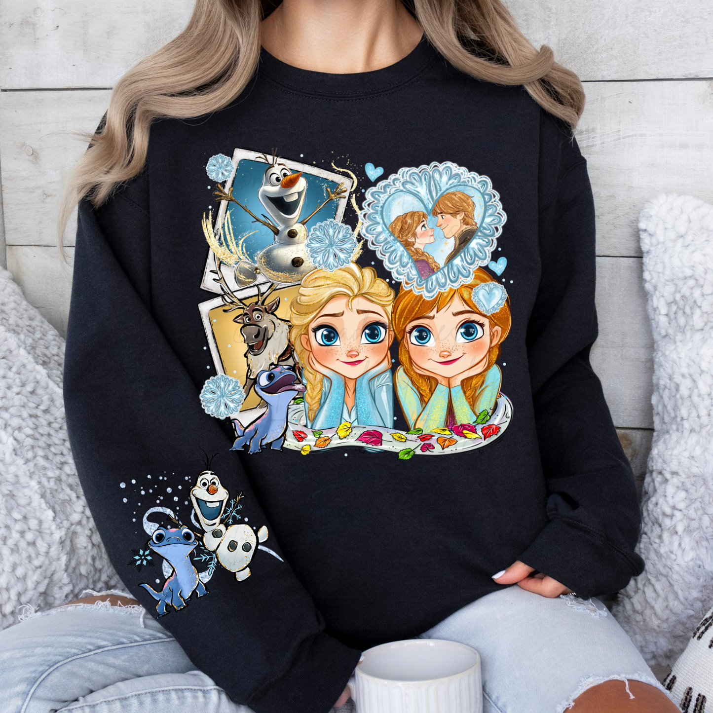 *Pre-Order* Frozen Sisters Princess Cartoon Crewneck