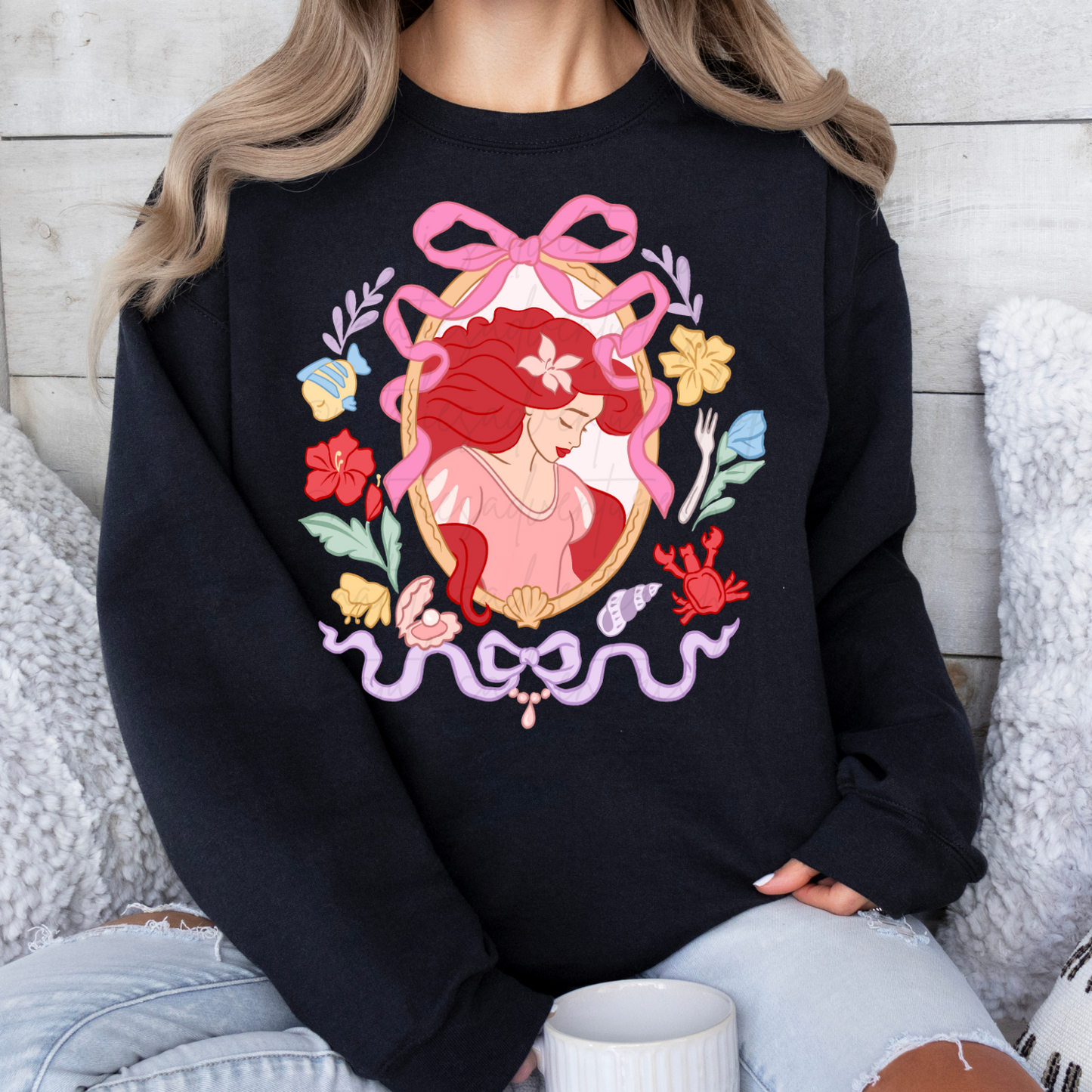 *Pre-Order* Mermaid Portrait Princess Crewneck