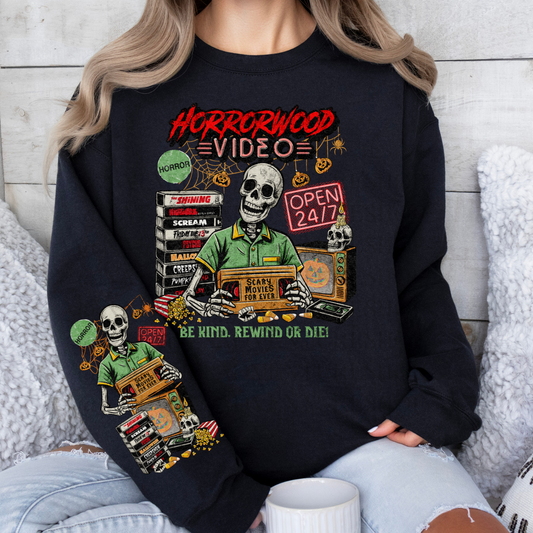 *Pre-Order* HorrorWood Movies Crewneck