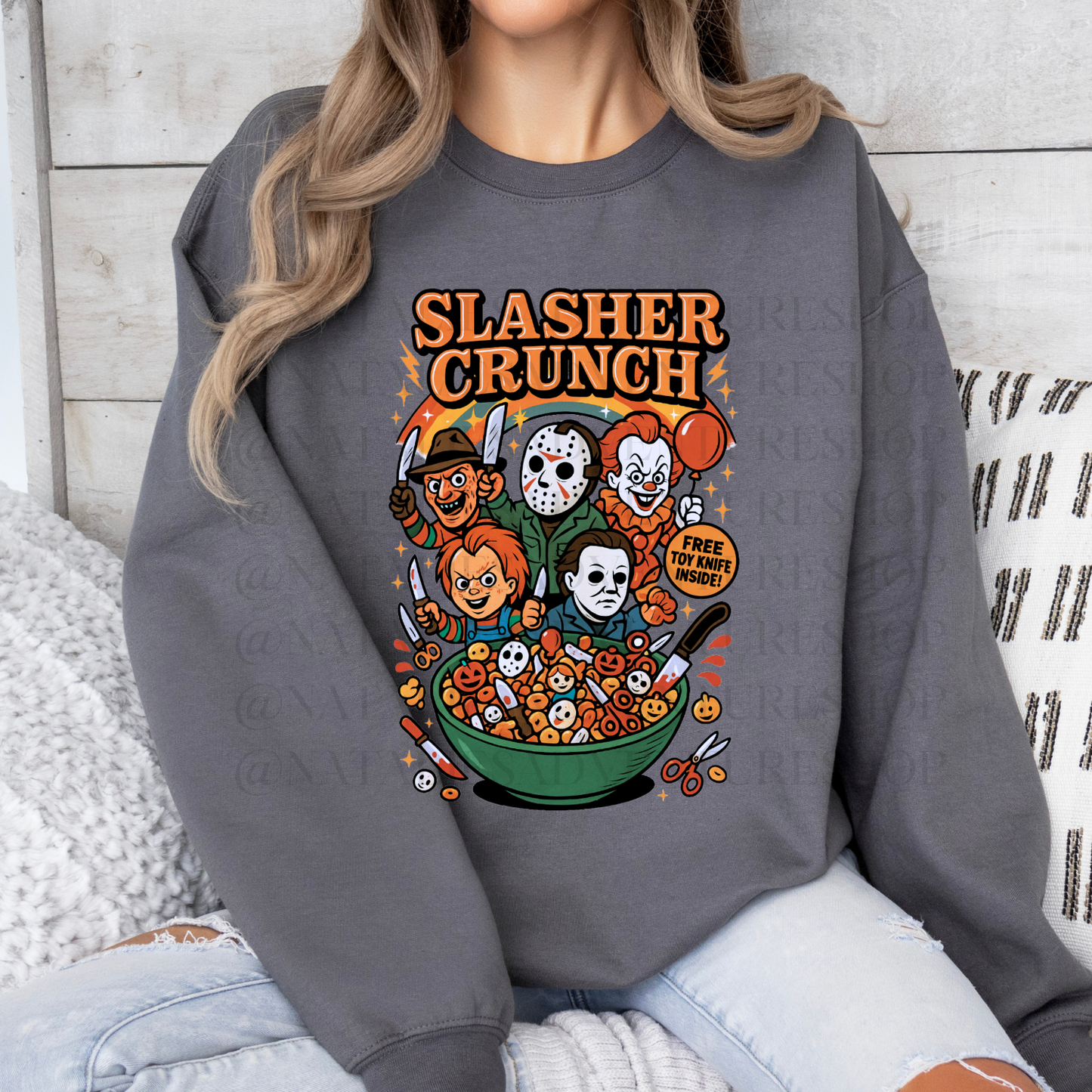 *Pre-Order* Slasher Crunch Cereal Crewneck