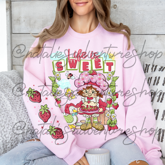 *Pre-Order* Strawberry Life is Sweet Crewneck