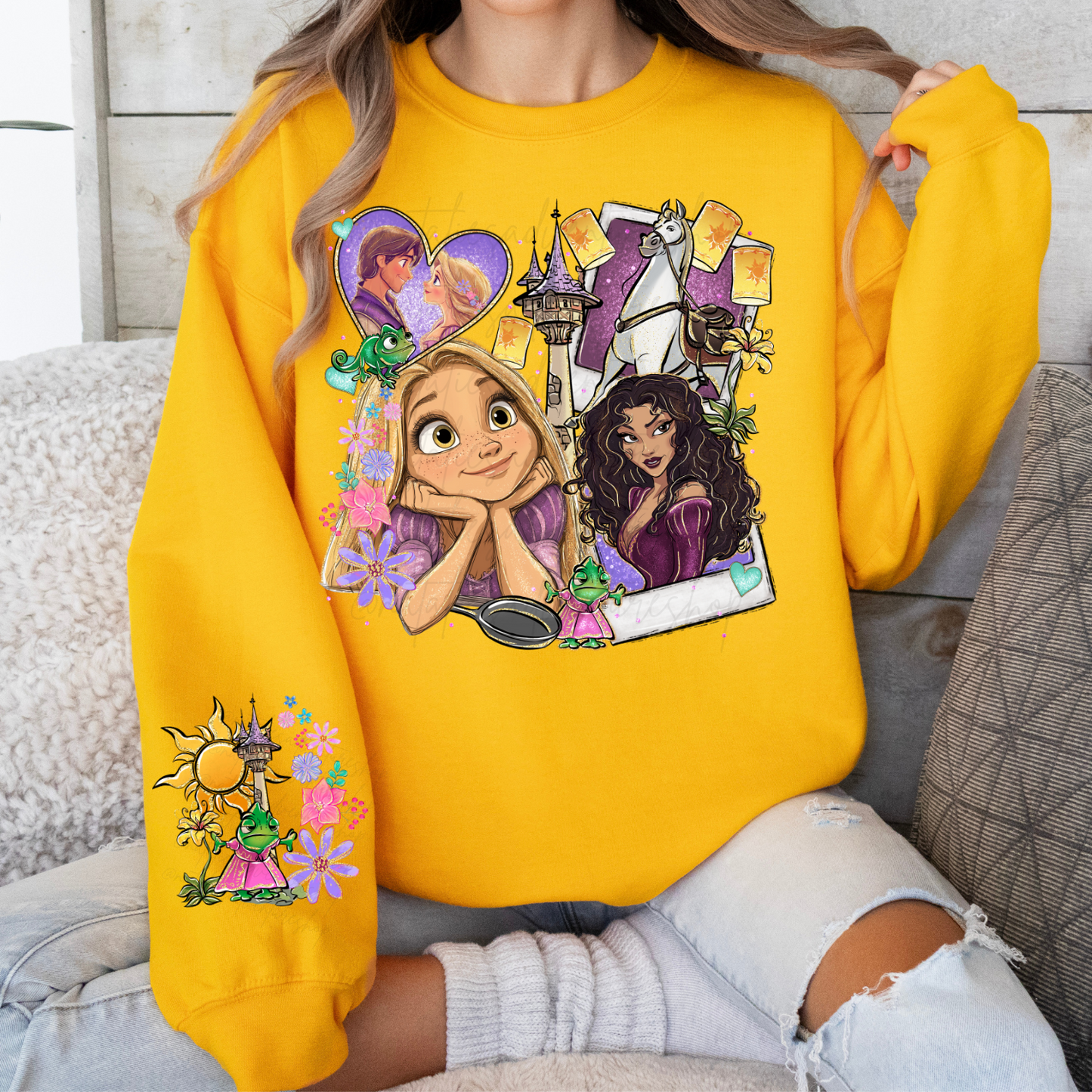 *Pre-Order* Punzie Princess Cartoon Crewneck