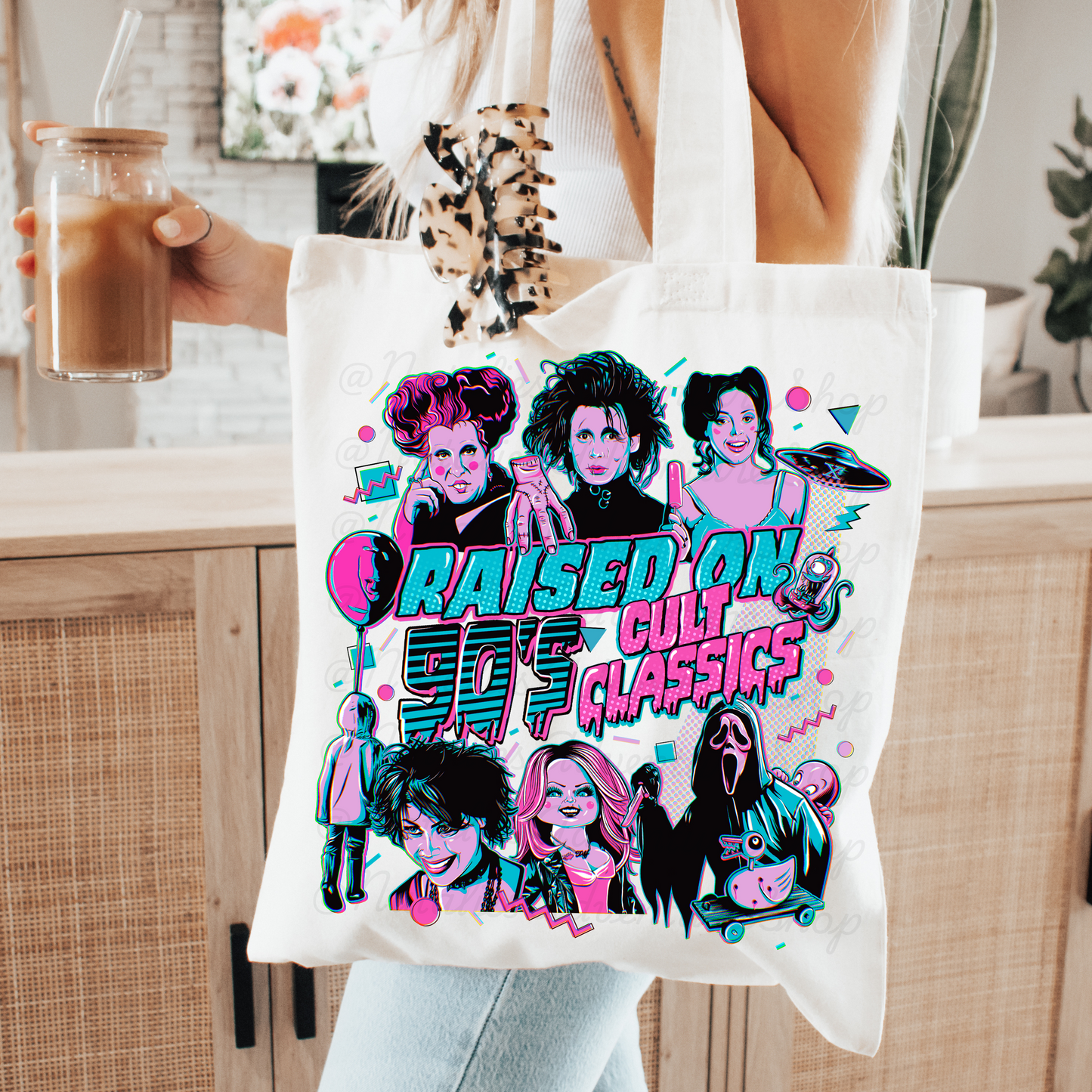 *Pre-Order* 90's Cult Classics Canvas Tote Bag