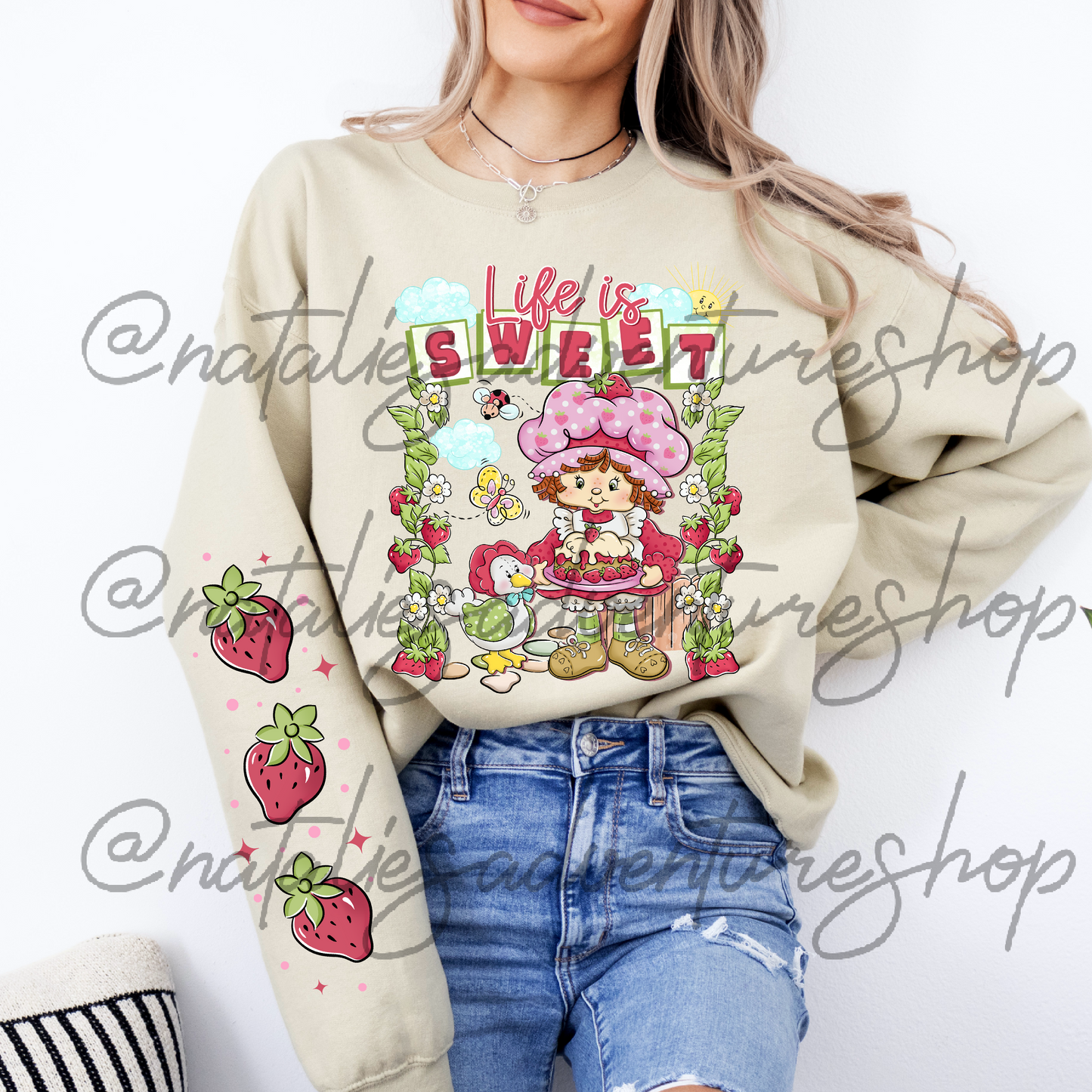 *Pre-Order* Strawberry Life is Sweet Crewneck