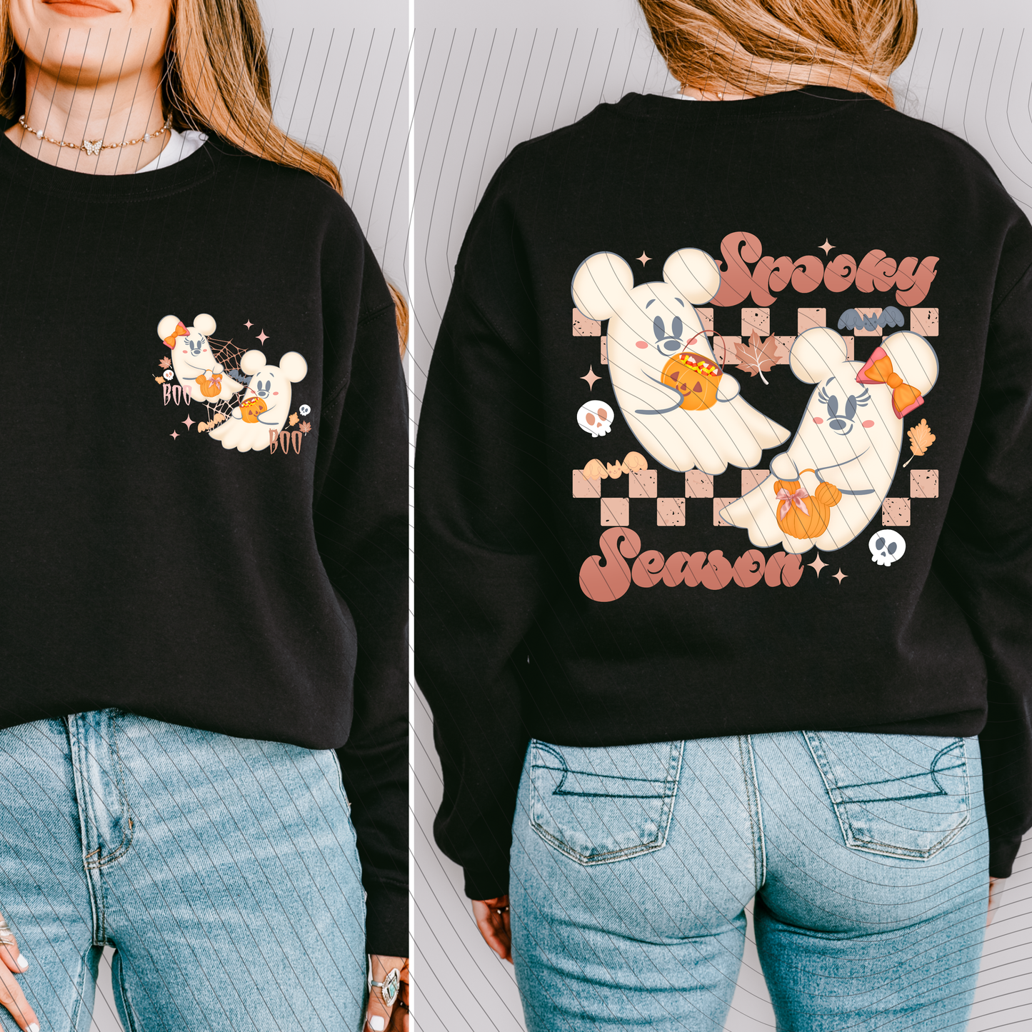 *Pre-Order* Pink Spooky Season Hoodie/Crewneck